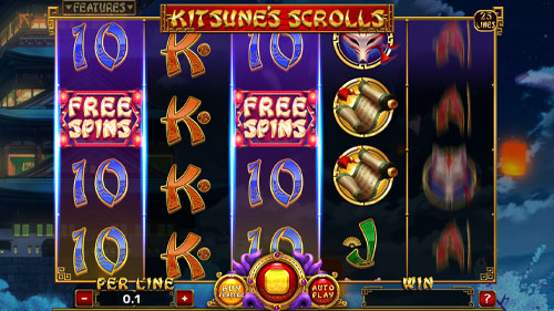 Kitsune's Scrolls Slot Synced Reels