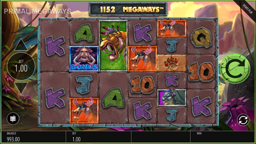 Primal Megaways Slot Reels